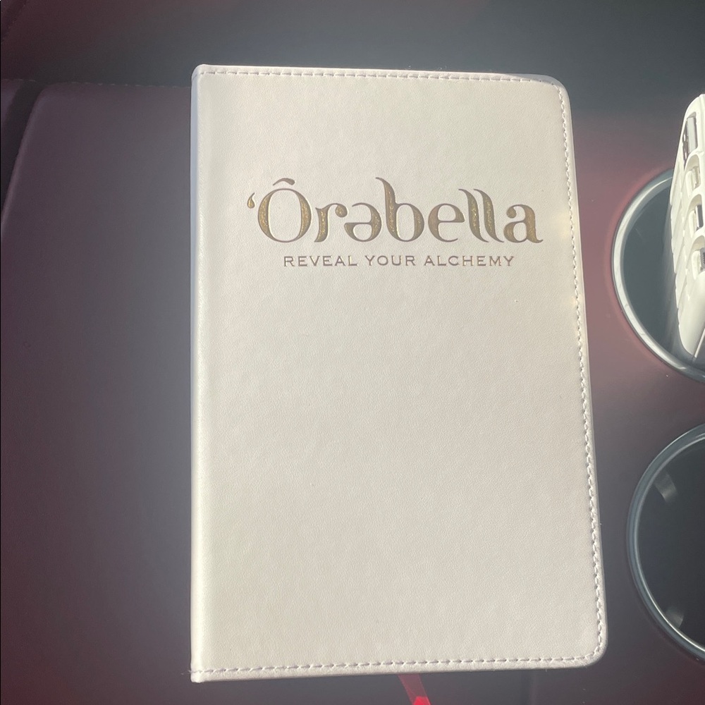 Orebella White Journal note book leather